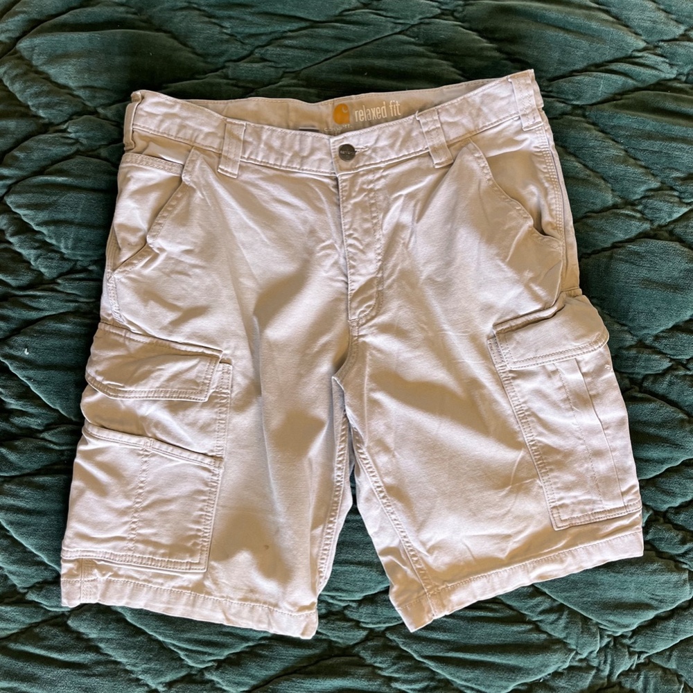 Carhartt Relaxed Fit Men's Khaki Cargo Shorts 33
